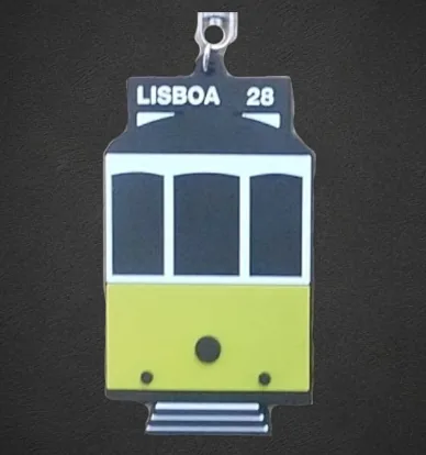 Porta-chaves PVC soft elétrico Lisboa 28